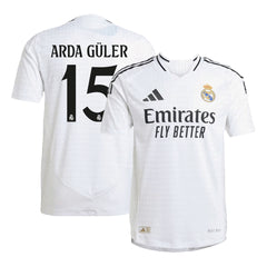 Real Madrid ARDA GÜLER #15 Home Soccer Jersey - Player Version