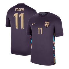 Men's England FODEN #11 Away Soccer Jersey Euro