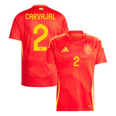 Men's Spain CARVAJAL #2 Home Soccer Jersey Euro