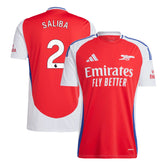 Men's Arsenal SALIBA #2 Home Soccer Jersey