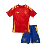 Kid's Spain Home Jerseys Kit(Jersey+Shorts) Euro