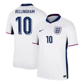 Men's England BELLINGHAM #10 Home Soccer Jersey Euro