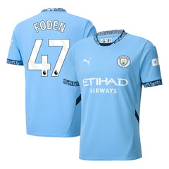 Men's Manchester City FODEN #47 Home Soccer Jersey