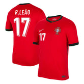 Men's Portugal R.LEÃO #17 Home Soccer Jersey Euro