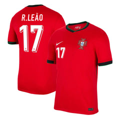 Men's Portugal R.LEÃO #17 Home Soccer Jersey Euro