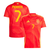 Men's Spain MORATA #7 Home Soccer Jersey Euro