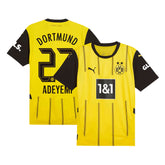 Men's Borussia Dortmund ADEYEMI #27 Home Soccer Jersey