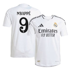 Real Madrid MBAPPÉ #9 Home Soccer Jersey - Player Version