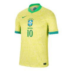 Men's Brazil RODRYGO #10 Home Soccer Jersey Copa América