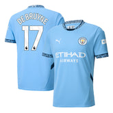 Men's Manchester City DE BRUYNE #17 Home Soccer Jersey
