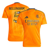 Men's Real Madrid BELLINGHAM #5 Away Soccer Jersey - Bear Champ Font