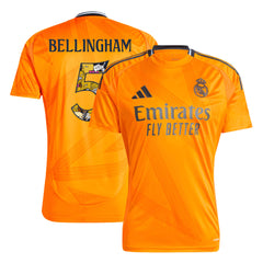 Men's Real Madrid BELLINGHAM #5 Away Soccer Jersey - Bear Champ Font