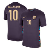 Men's England BELLINGHAM #10 Away Soccer Jersey Euro