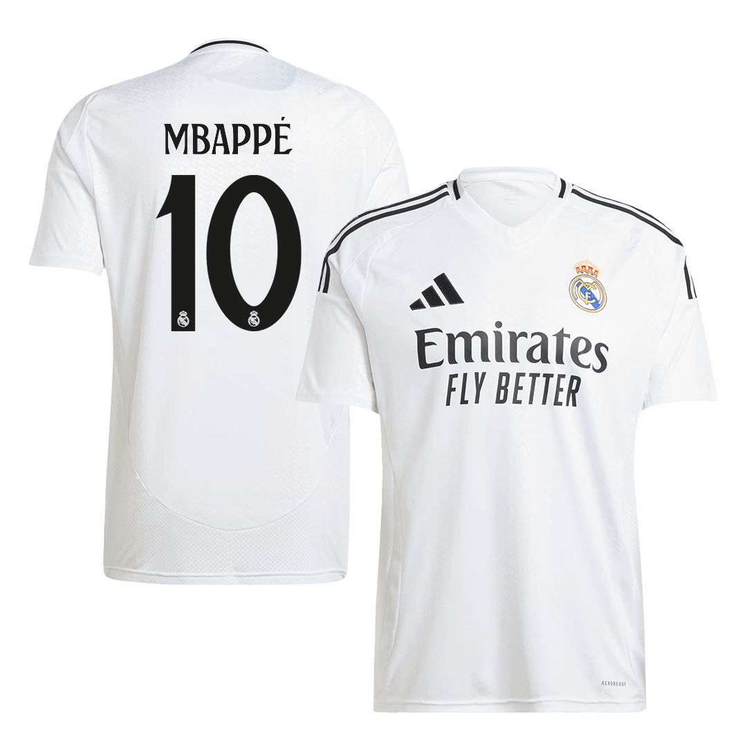 Men's Real Madrid MBAPPÉ #10 Home Soccer Jersey 2024/25