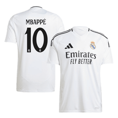 Men's Real Madrid MBAPPÉ #10 Home Soccer Jersey 2024/25