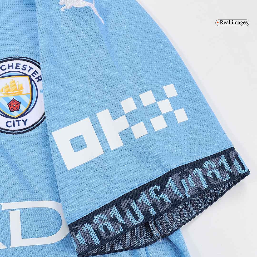 Men's Manchester City DE BRUYNE #17 Home Soccer Jersey 2024/25 UCL
