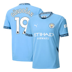 Men's Manchester City GÜNDOĞAN #19 Home Soccer Jersey 2024/25