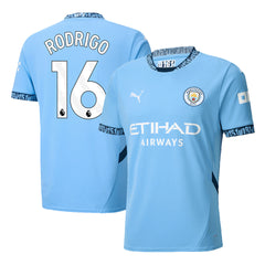 Men's Manchester City RODRIGO #16 Home Soccer Jersey 2024/25