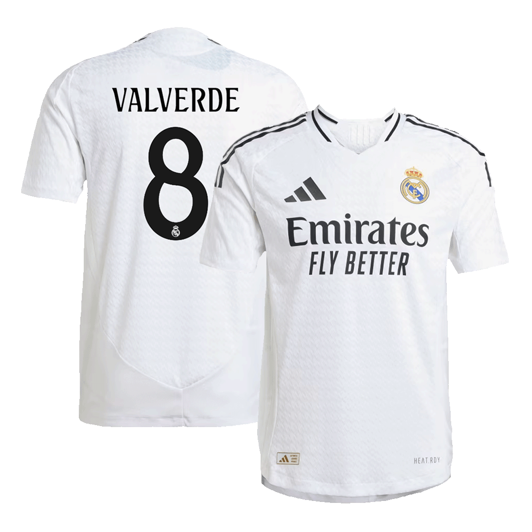 Real Madrid VALVERDE #8 Home Soccer Jersey 2024/25 - Player Version