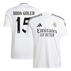 Men's Real Madrid ARDA GÜLER #15 Home Soccer Jersey 2024/25