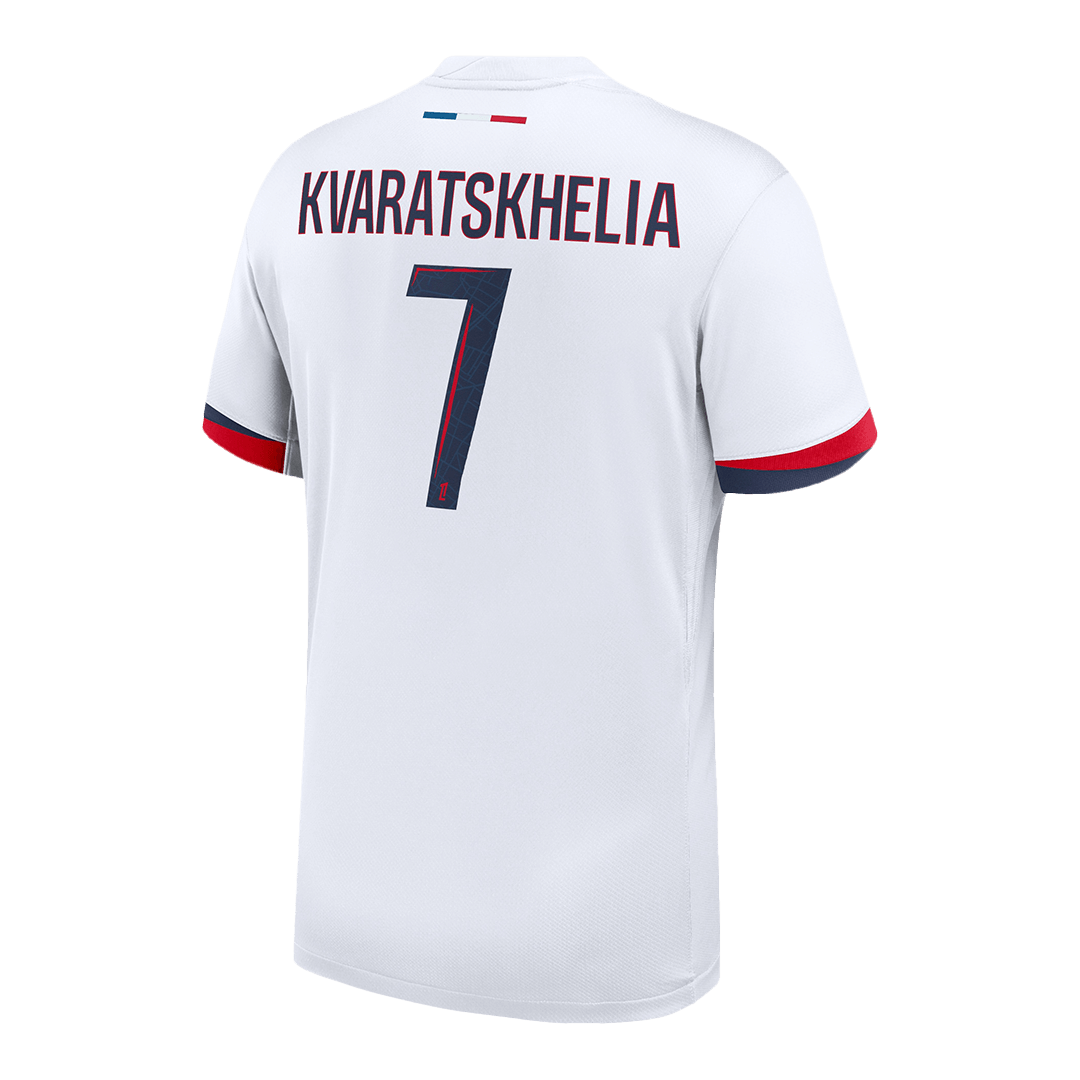 Men's PSG KVARATSKHELIA #7 Away Soccer Jersey 2024/25