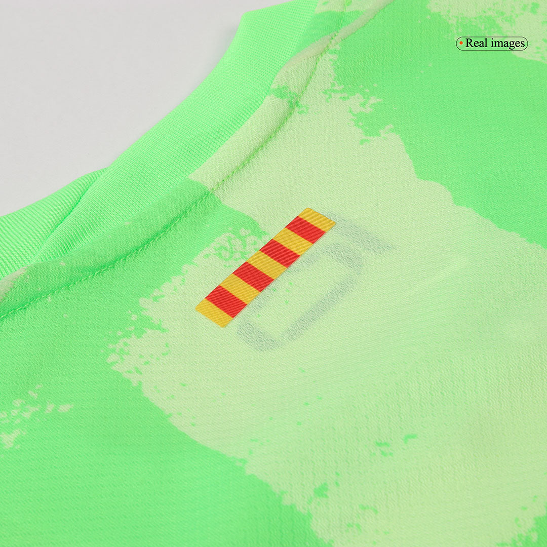 Men's Barcelona RAPHINHA #11 Third Away Soccer Jersey 2024/25 UCL - Spotify Logo Without Text