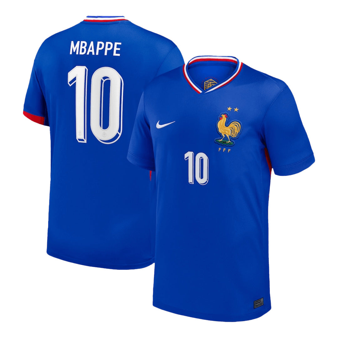 Men's France MBAPPE #10 Home Soccer Jersey Euro 2024