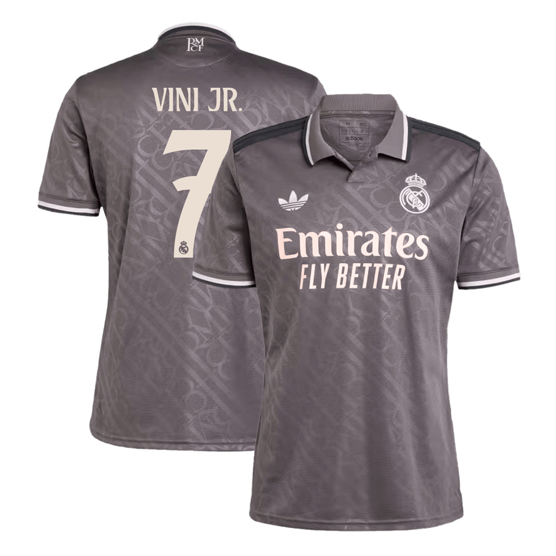 Men's Real Madrid VINI JR. #7 Third Away Soccer Jersey 2024/25