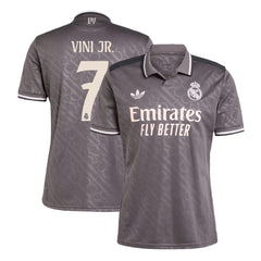 Men's Real Madrid VINI JR. #7 Third Away Soccer Jersey 2024/25