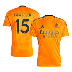 Men's Real Madrid ARDA GÜLER #15 Away Soccer Jersey 2024/25