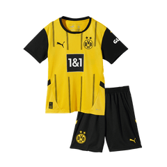 Kid's Borussia Dortmund Home Jerseys Kit(Jersey+Shorts) 2024/25
