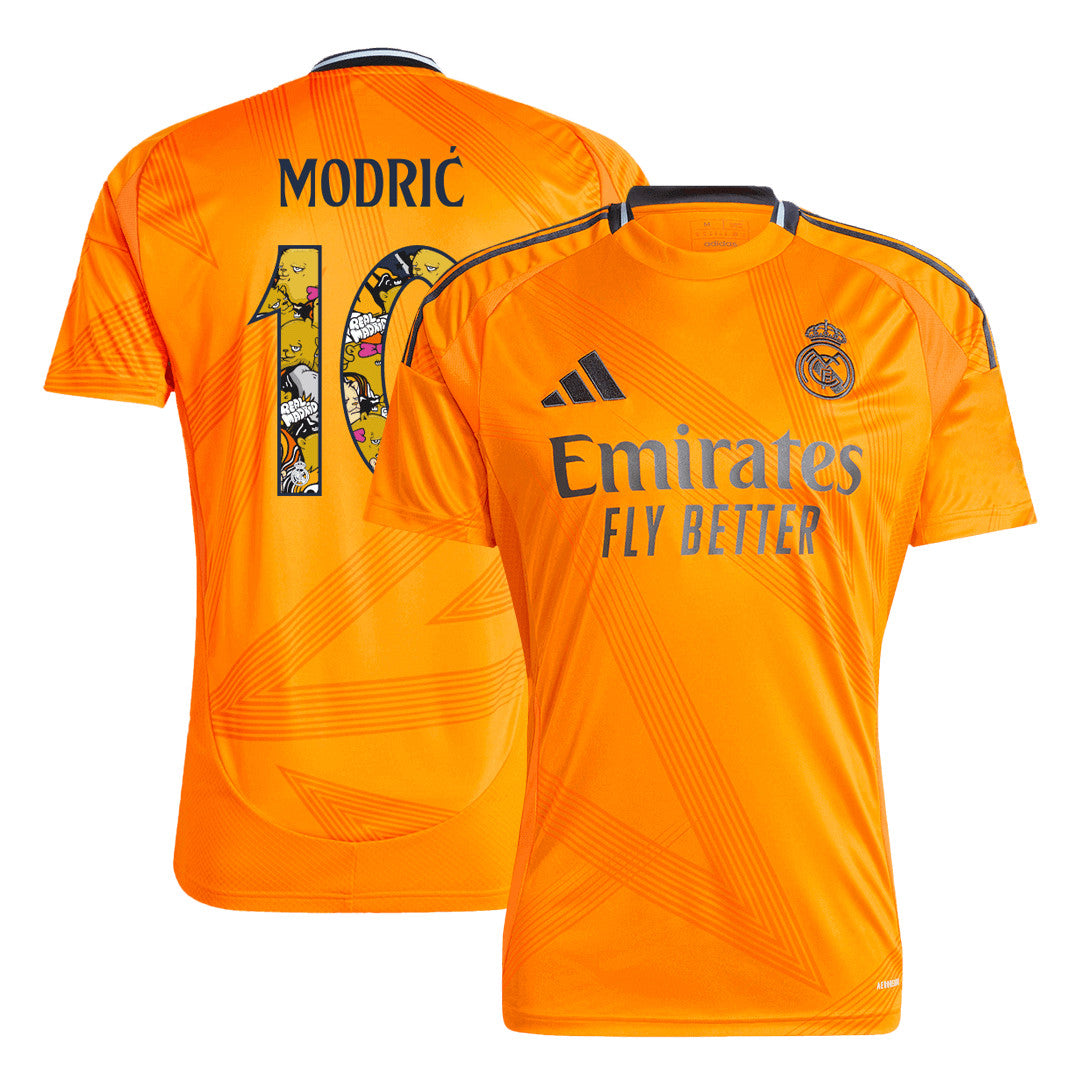 Men's Real Madrid MODRIĆ #10 Away Soccer Jersey 2024/25 - Bear Champ Font
