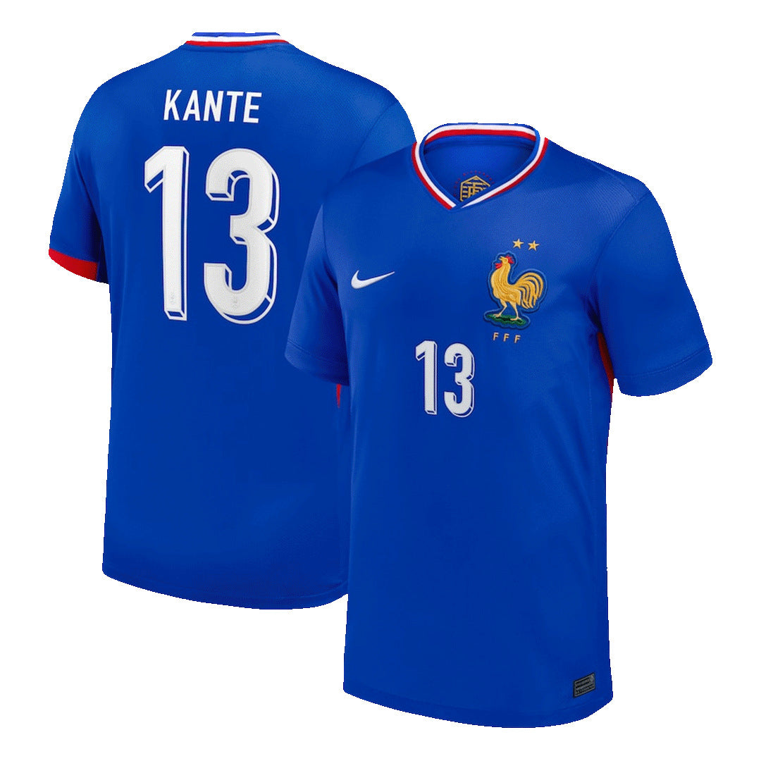 Men's France KANTE #13 Home Soccer Jersey Euro 2024