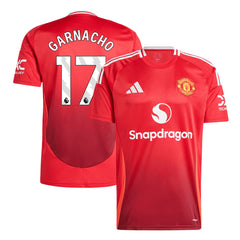Men's Manchester United GARNACHO #17 Home Soccer Jersey 2024/25