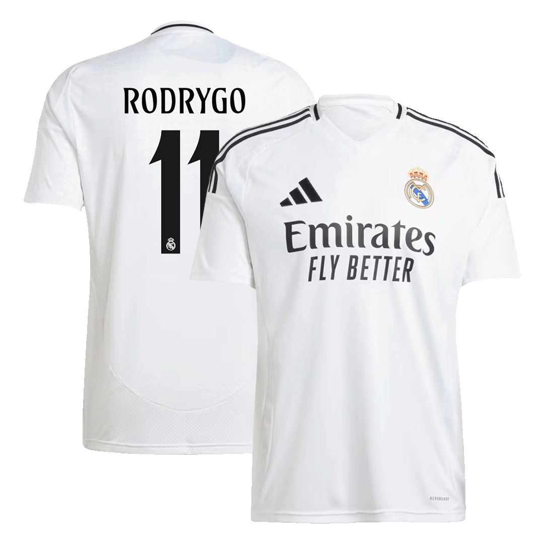 Men's Real Madrid RODRYGO #11 Home Soccer Jersey 2024/25