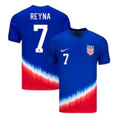 Men's USA REYNA #7 Away Soccer Jersey Copa América 2024