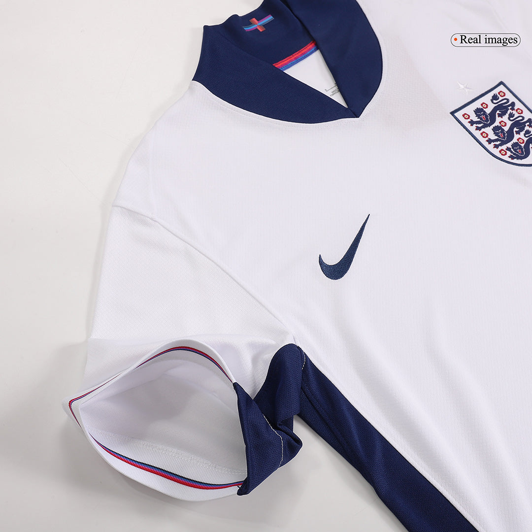 Men's England RICE #4 Home Soccer Jersey Euro 2024