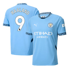 Men's Manchester City HAALAND #9 Home Soccer Jersey 2024/25
