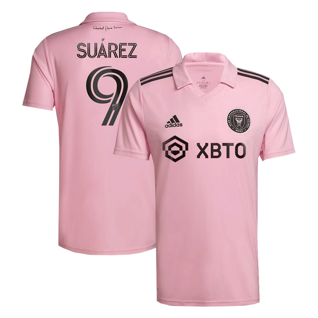 Men's Inter Miami CF SUÁREZ #9 Home Soccer Jersey 2022