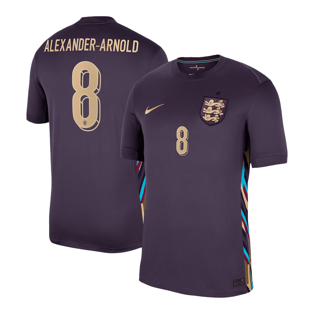 Men's England ALEXANDER-ARNOLD #8 Away Soccer Jersey Euro 2024