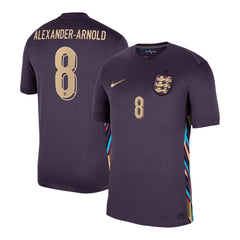Men's England ALEXANDER-ARNOLD #8 Away Soccer Jersey Euro 2024