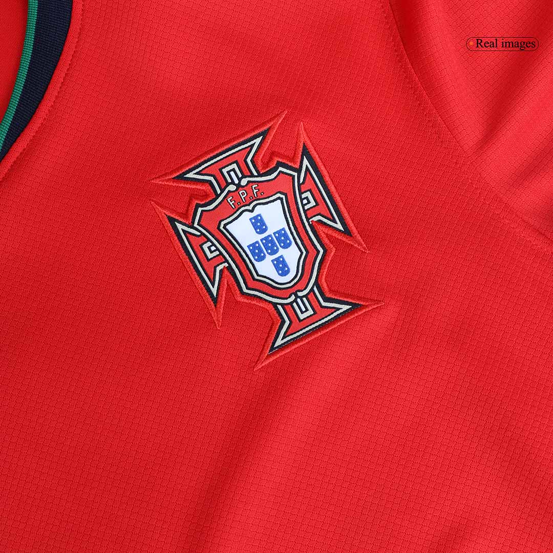 Men's Portugal B.FERNANDES #8 Home Soccer Jersey Euro 2024