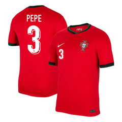 Men's Portugal PEPE #3 Home Soccer Jersey Euro 2024