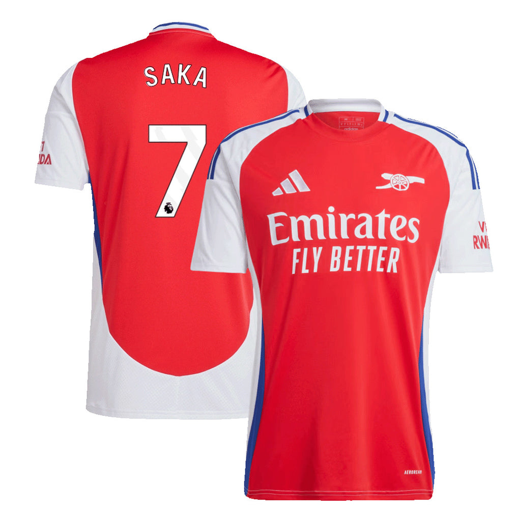 Men's Arsenal SAKA #7 Home Soccer Jersey 2024/25 - Clearance Sale