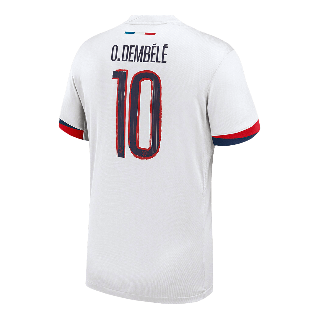 Men's PSG O.DEMBÉLÉ #10 Away Soccer Jersey 2024/25 UCL