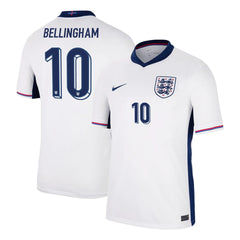 Men's England BELLINGHAM #10 Home Soccer Jersey Euro 2024