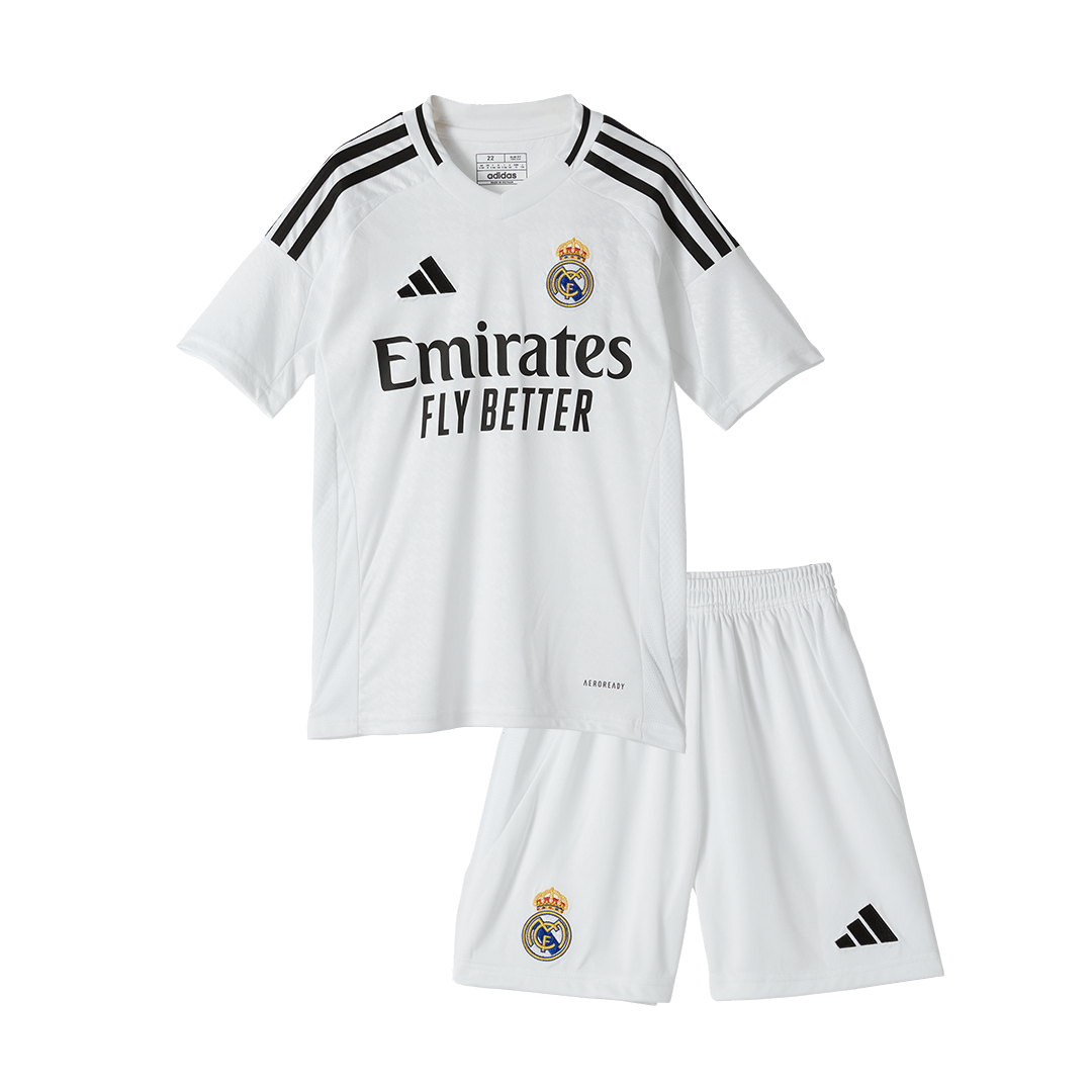 Kid's Real Madrid Home Jerseys Kit(Jersey+Shorts) 2024/25