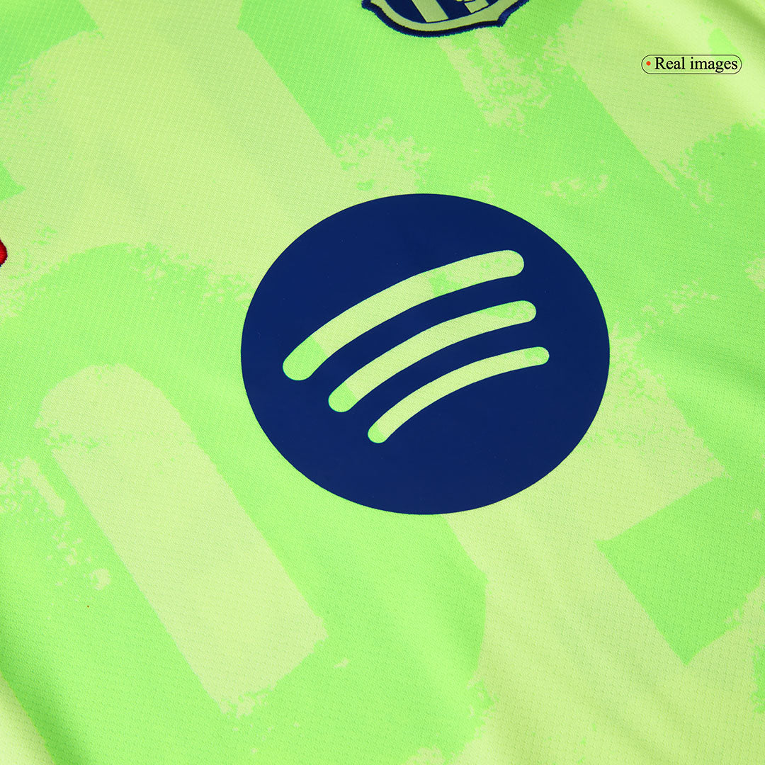 Men's Barcelona Third Away Soccer Jersey 2024/25 - (Spotify Logo Without Text)