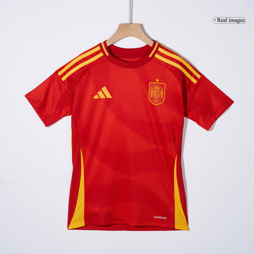 Kid's Spain Home Jerseys Kit(Jersey+Shorts) Euro 2024