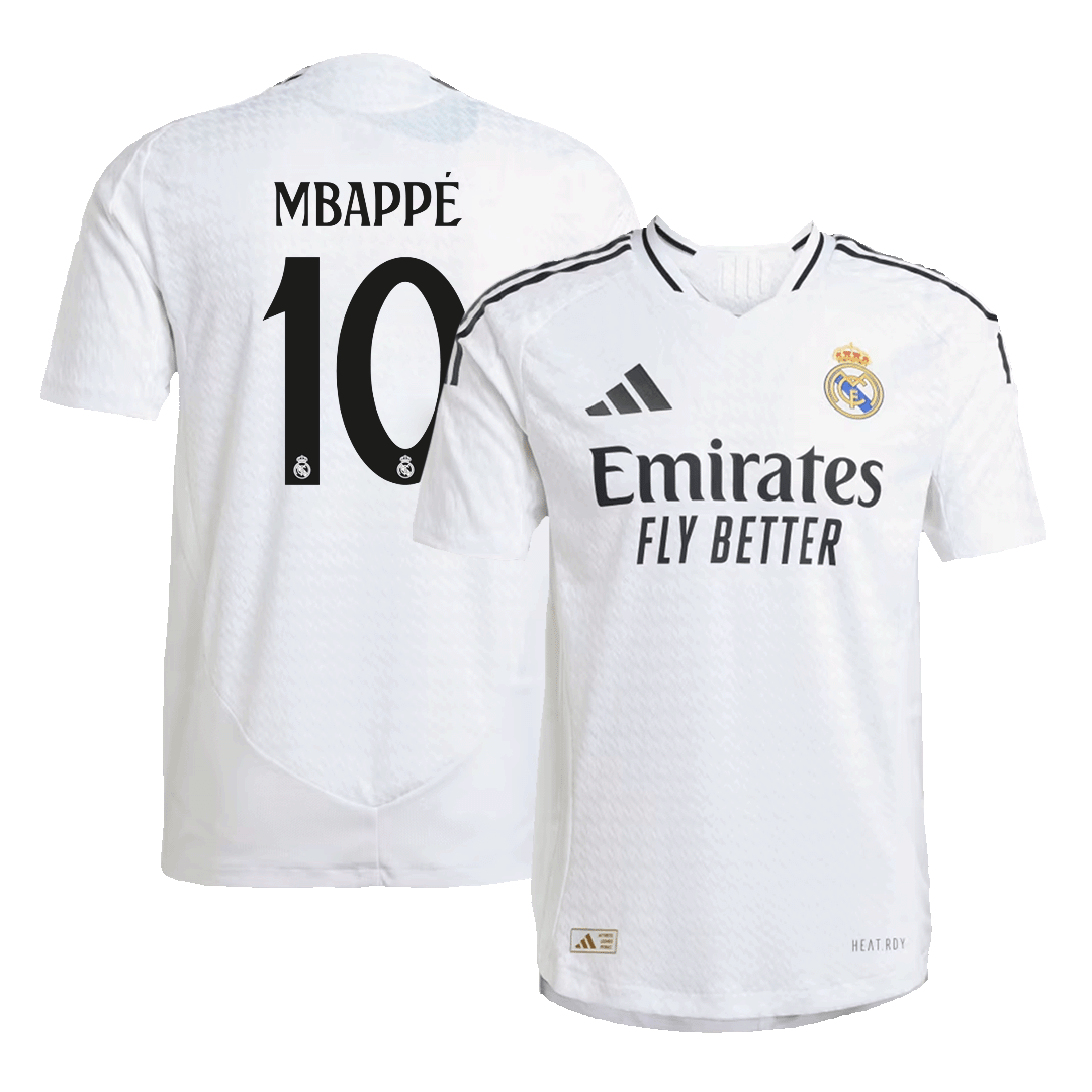 Real Madrid MBAPPÉ #10 Home Soccer Jersey 2024/25 - Player Version